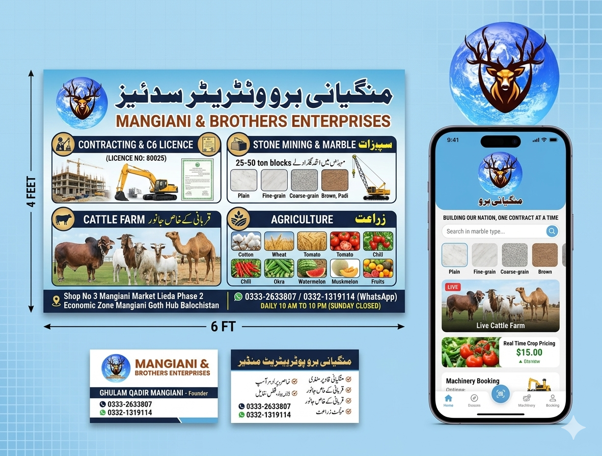 Mangyani & Brothers Enterprise Official Banner - Mining, Agriculture, and Livestock